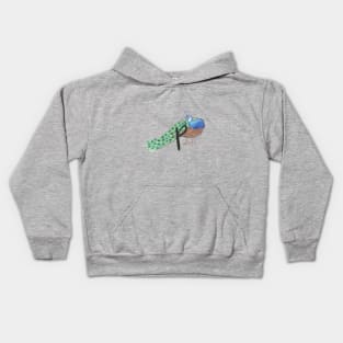 P is for Peacock Kids Hoodie